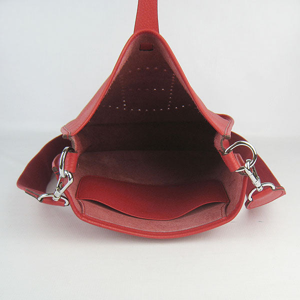 Hermes Evelyne I handbag H6309 red silver