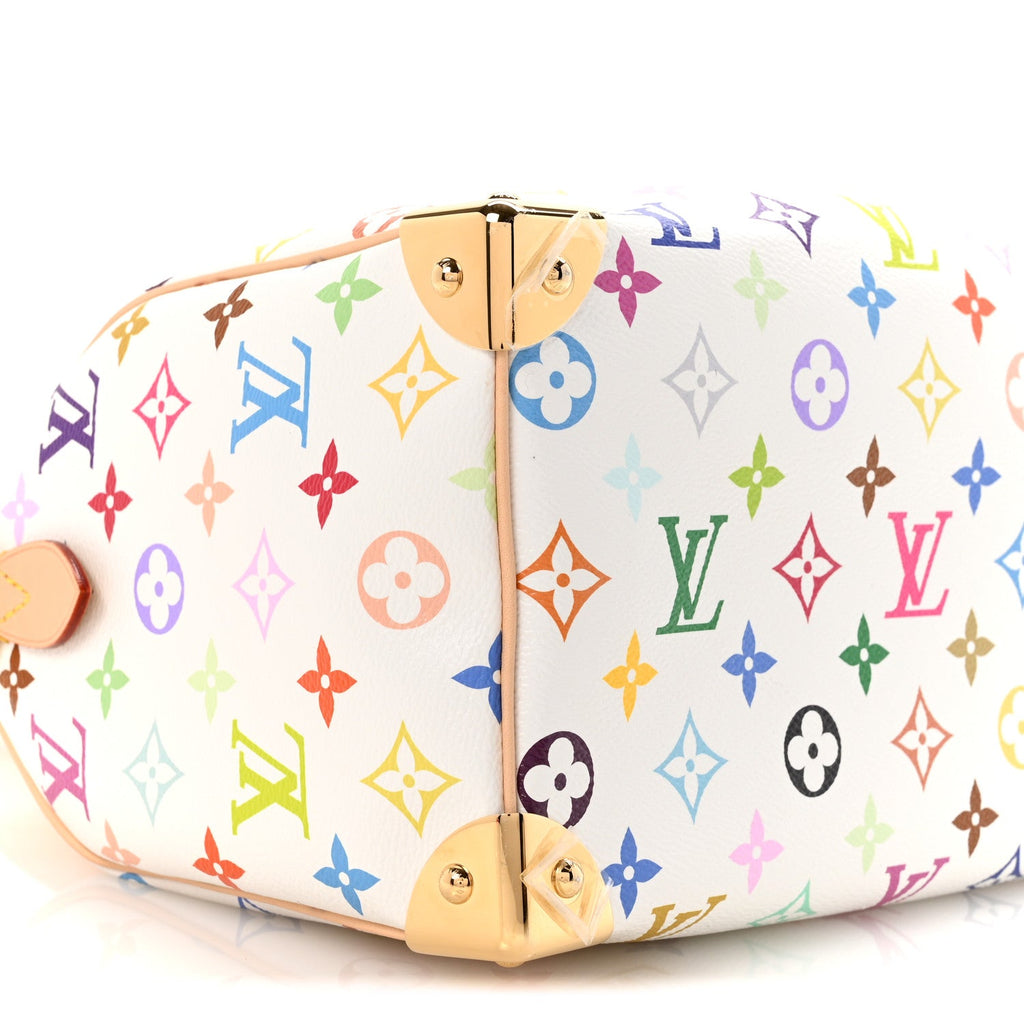 Louis Vuitton LV X TM Monogram Multicolor Speedy Bandouliere 25 White