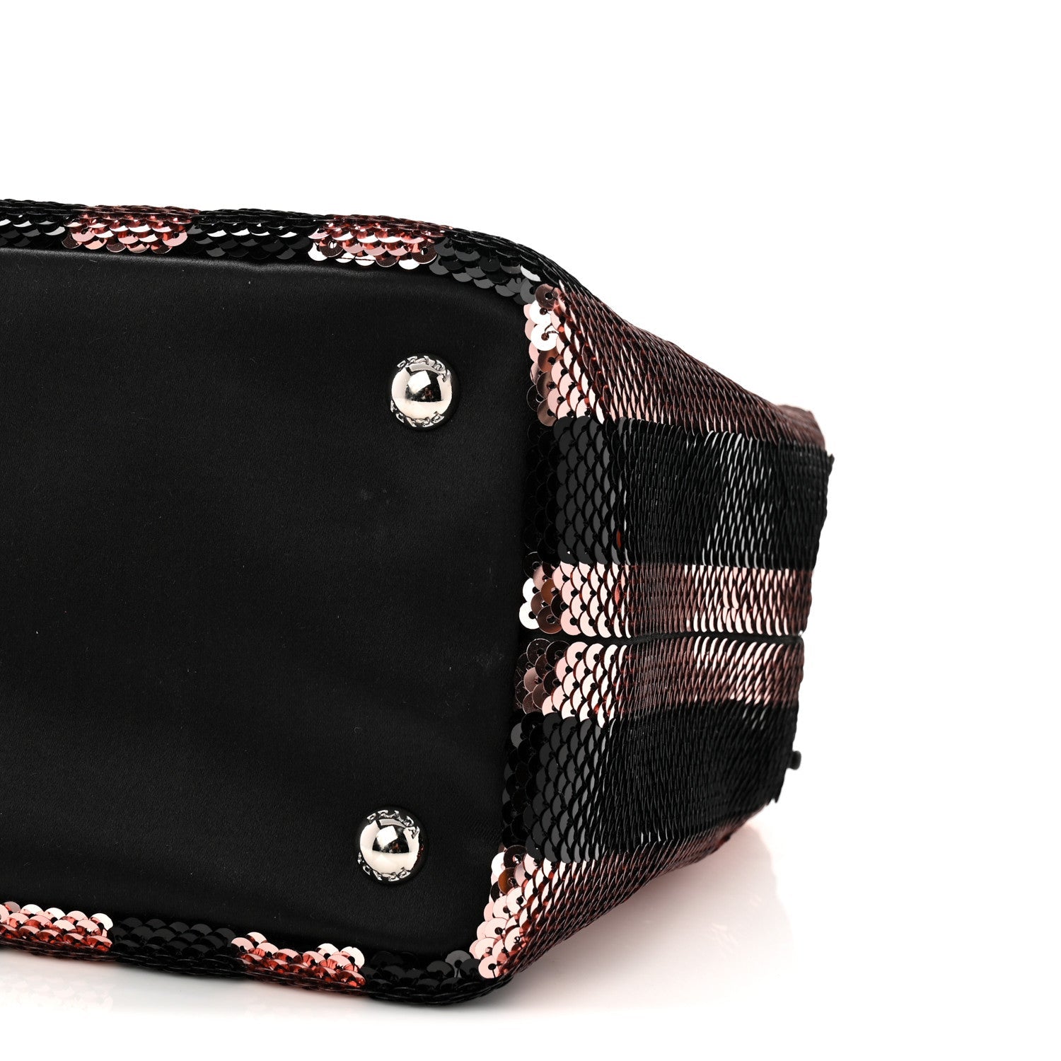 Prada Sequin Broccato Tote Black Cipria