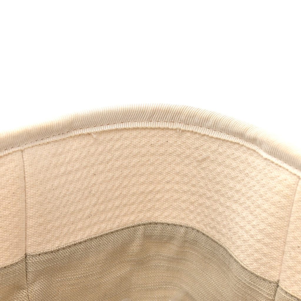 Chanel Mixed Fibers Small Deauville Tote White