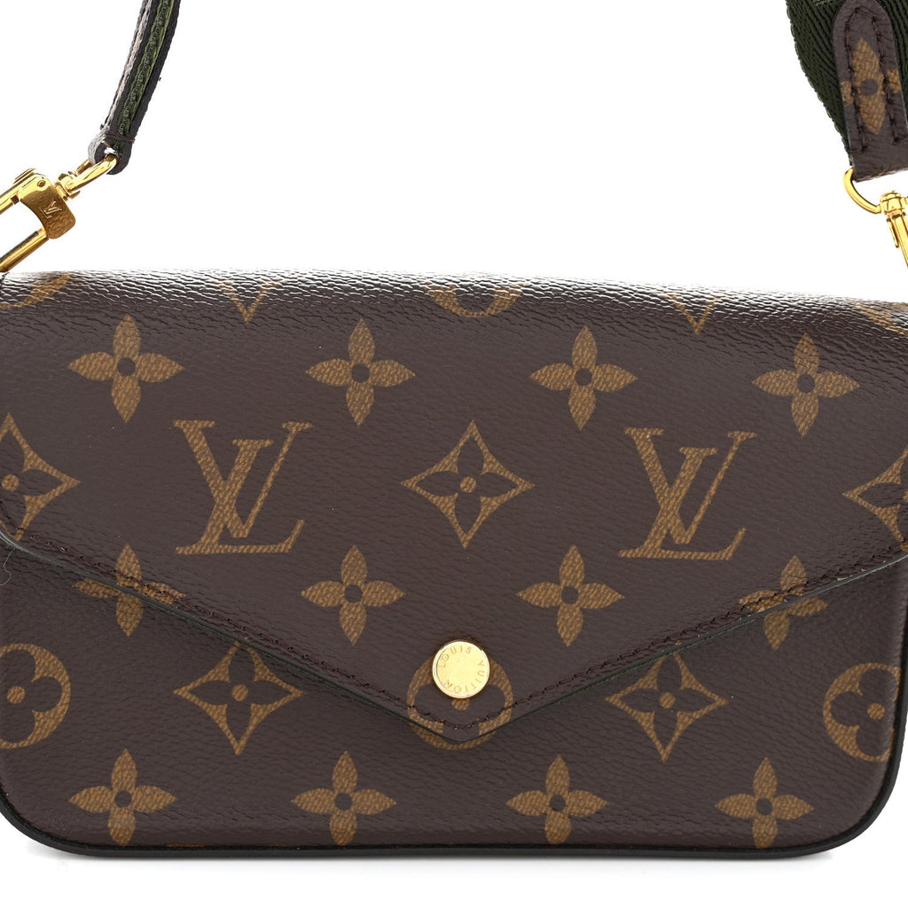 Louis Vuitton Monogram Felicie Strap & Go Kaki