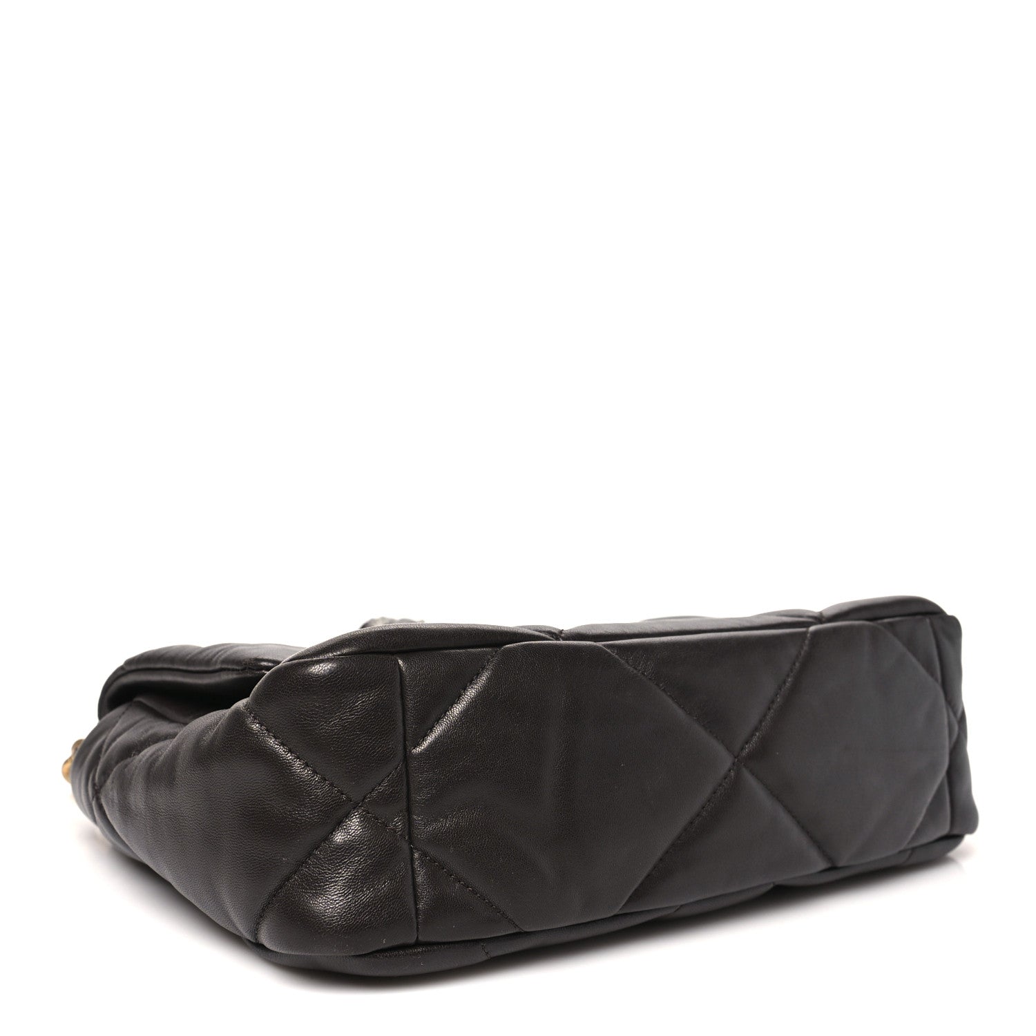 Chanel Lambskin Quilted Medium Chanel 19 Flap Dark Brown