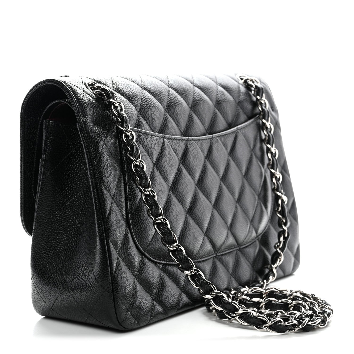 Chanel Caviar Quilted Jumbo Double Flap Black