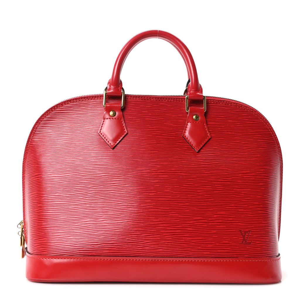 Louis Vuitton Epi Alma PM Castillan Red