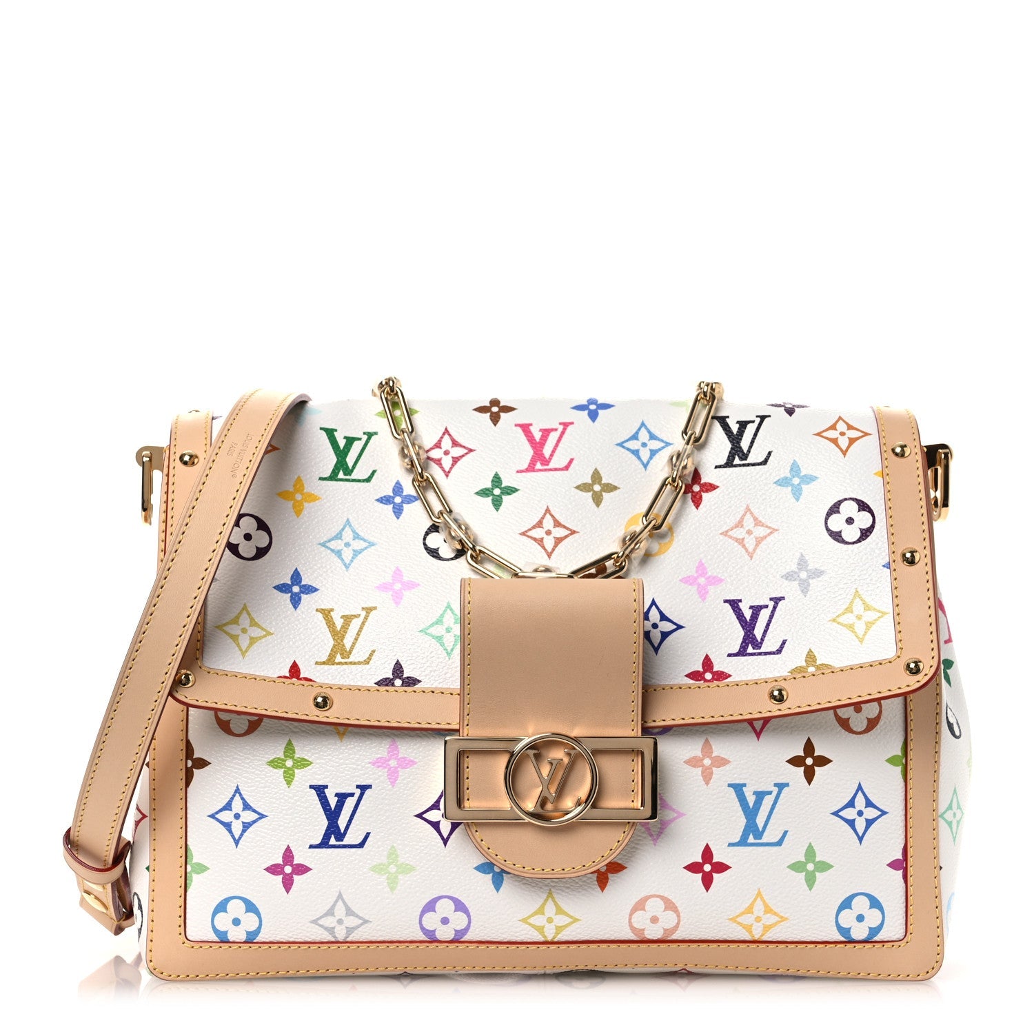Louis Vuitton LV X TM Monogram Multicolor Dauphine Soft GM White