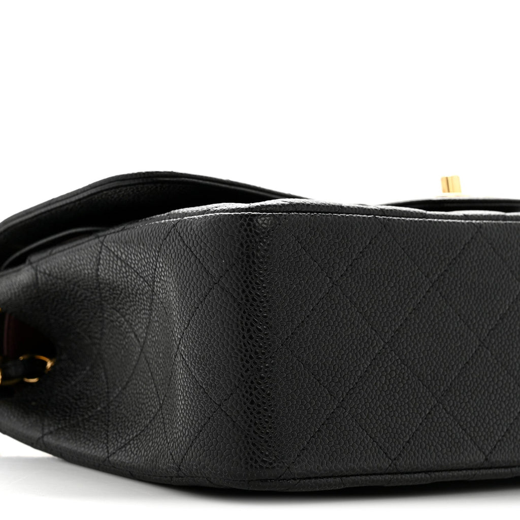 Chanel Caviar Quilted Jumbo Double Flap Black
