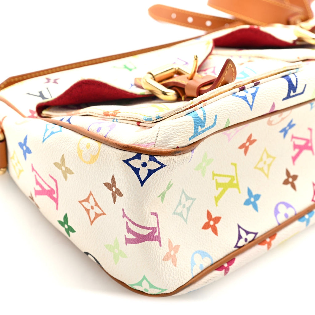 Louis Vuitton Monogram Multicolor Lodge GM White