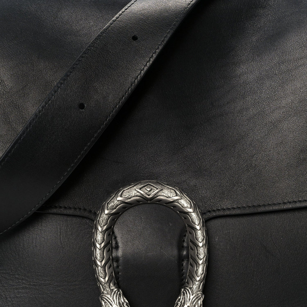 Gucci Calfskin Dionysus Messenger Bag Black