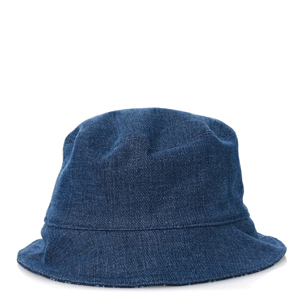 Louis Vuitton Monogram Denim Reversible Everyday Bucket Hat M Blue