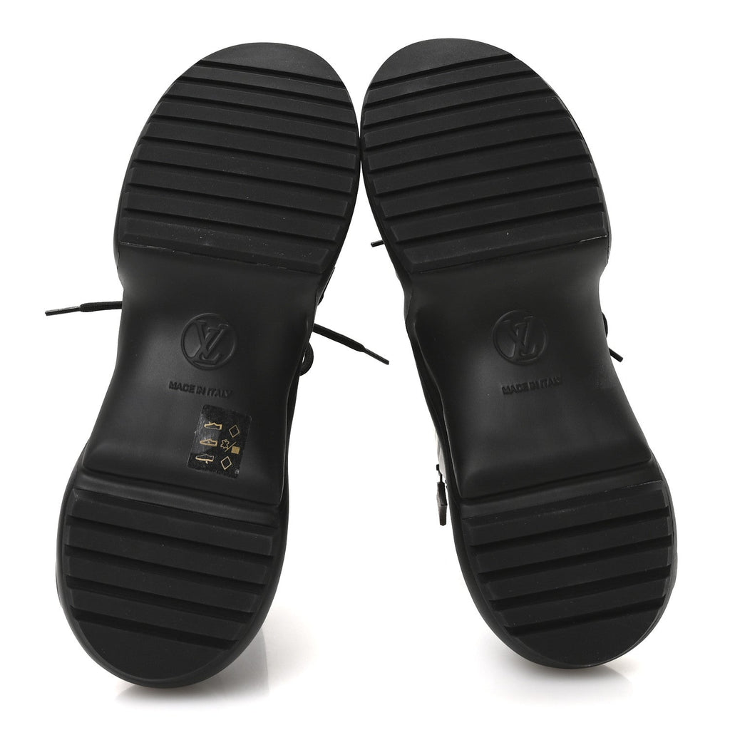 Louis Vuitton Mat Rubber Monogram LV Archlight Sneaker Boots 38 Black