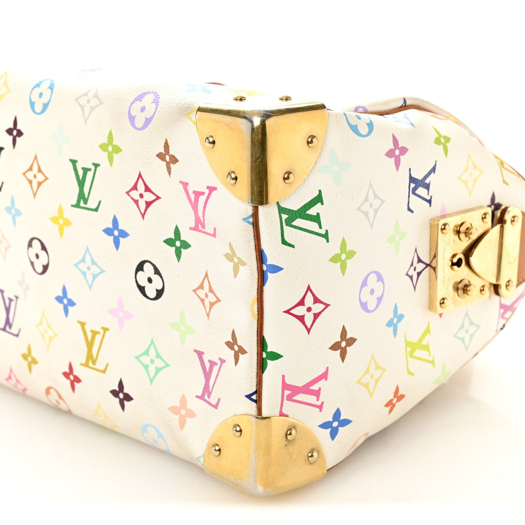 Louis Vuitton Monogram Multicolor Speedy 30 White