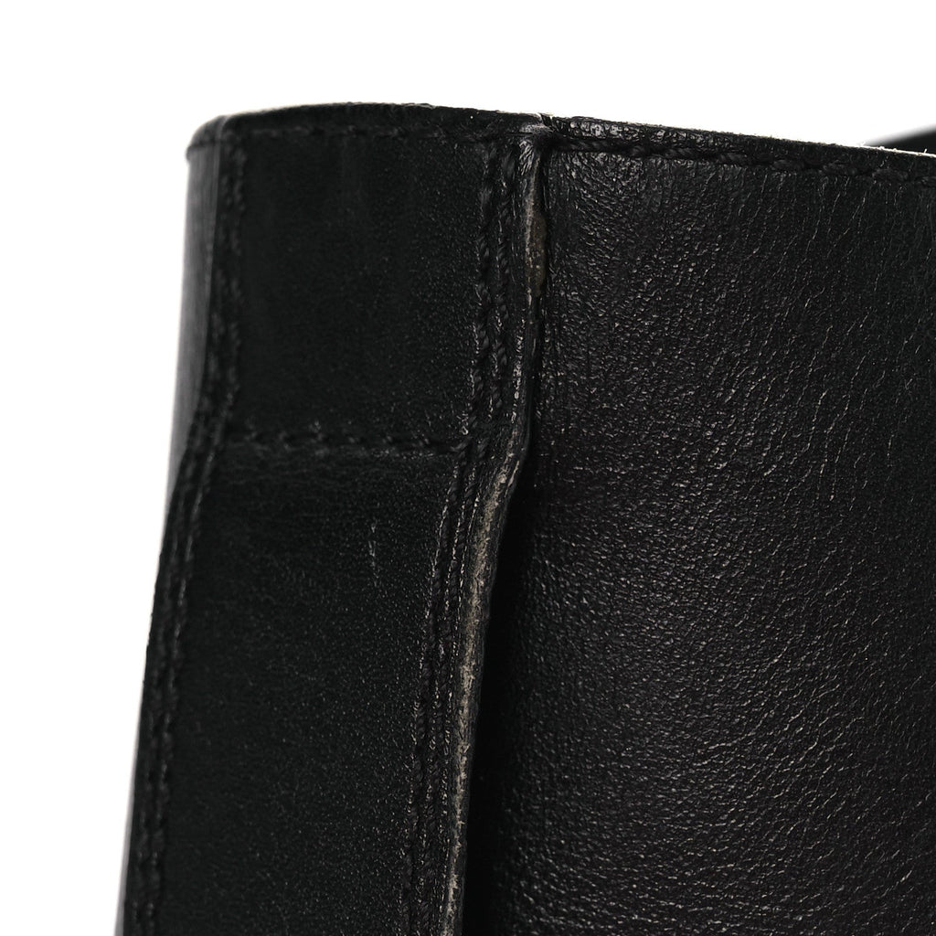 Louis Vuitton Calfskin Flat Ranger Boots 36.5 Black