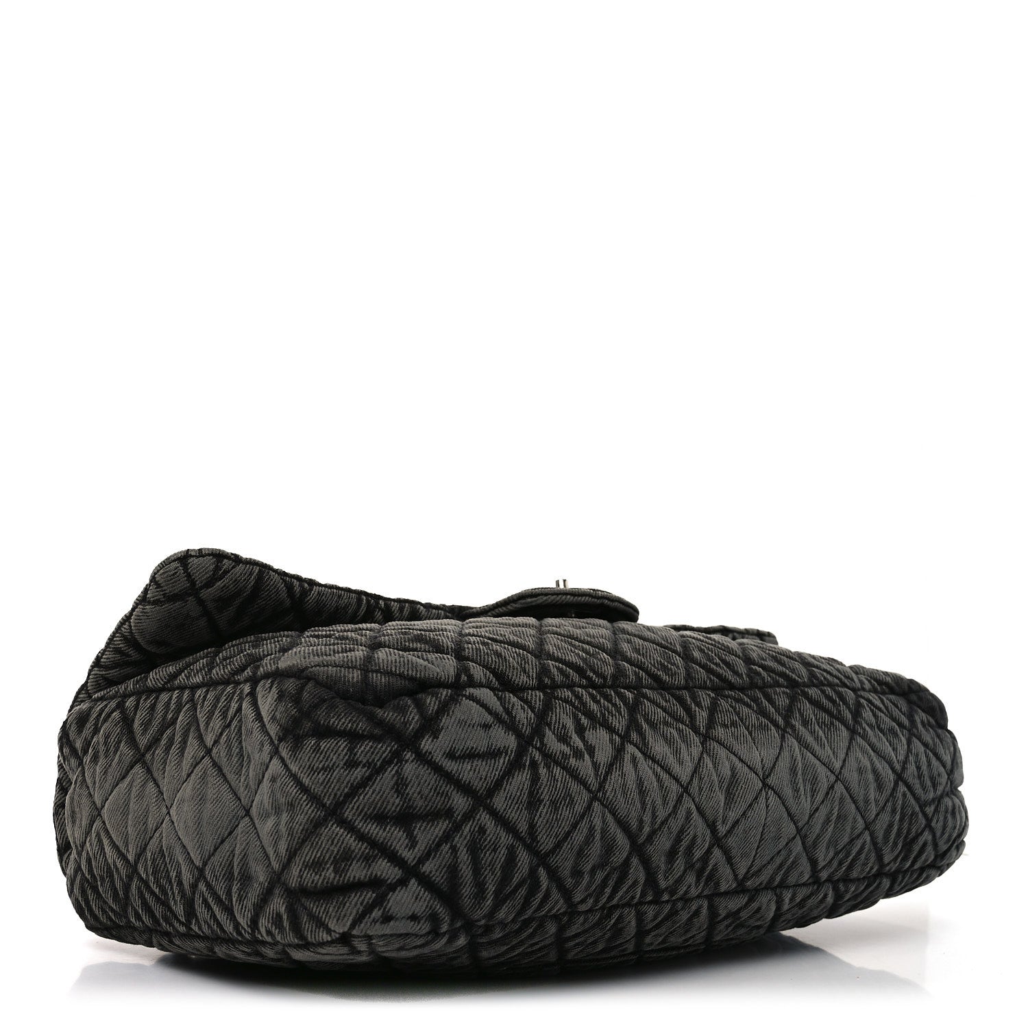 Chanel Denim Quilted Denimpression Flap Grey Black