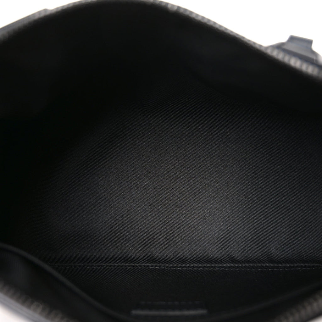 Louis Vuitton Grained Calfskin Aerogram City Keepall Black