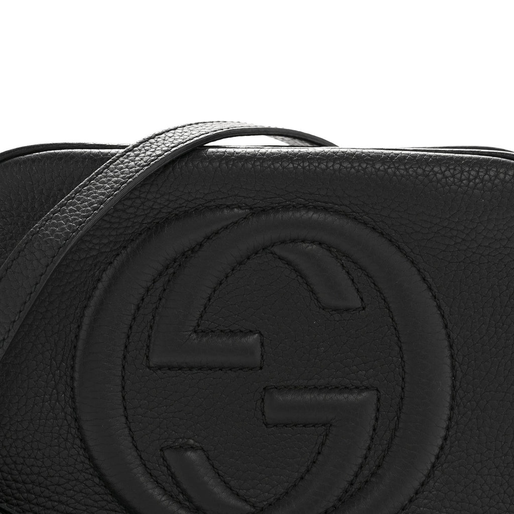 Gucci Pebbled Calfskin Small Soho Disco Bag Black