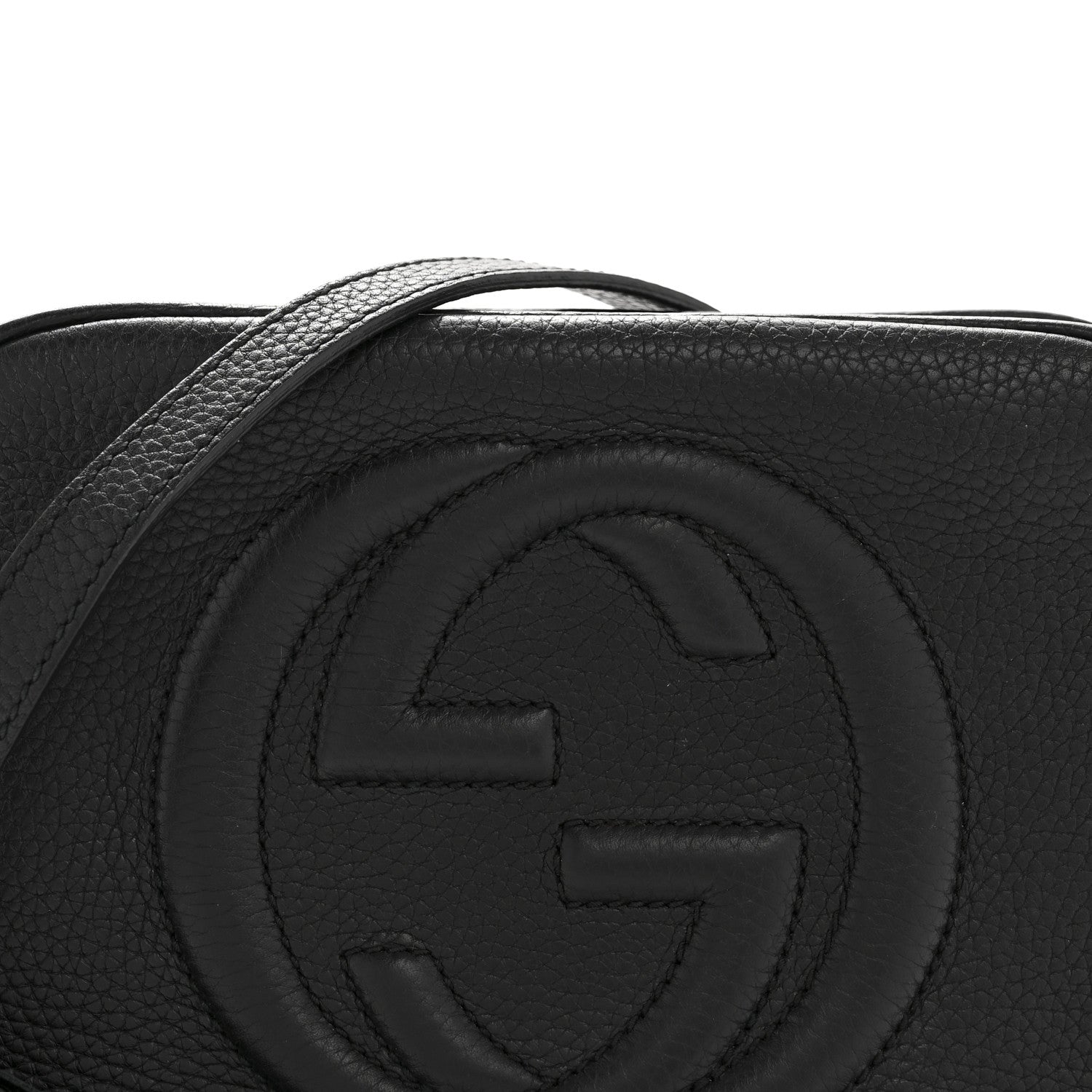 Gucci Pebbled Calfskin Small Soho Disco Bag Black