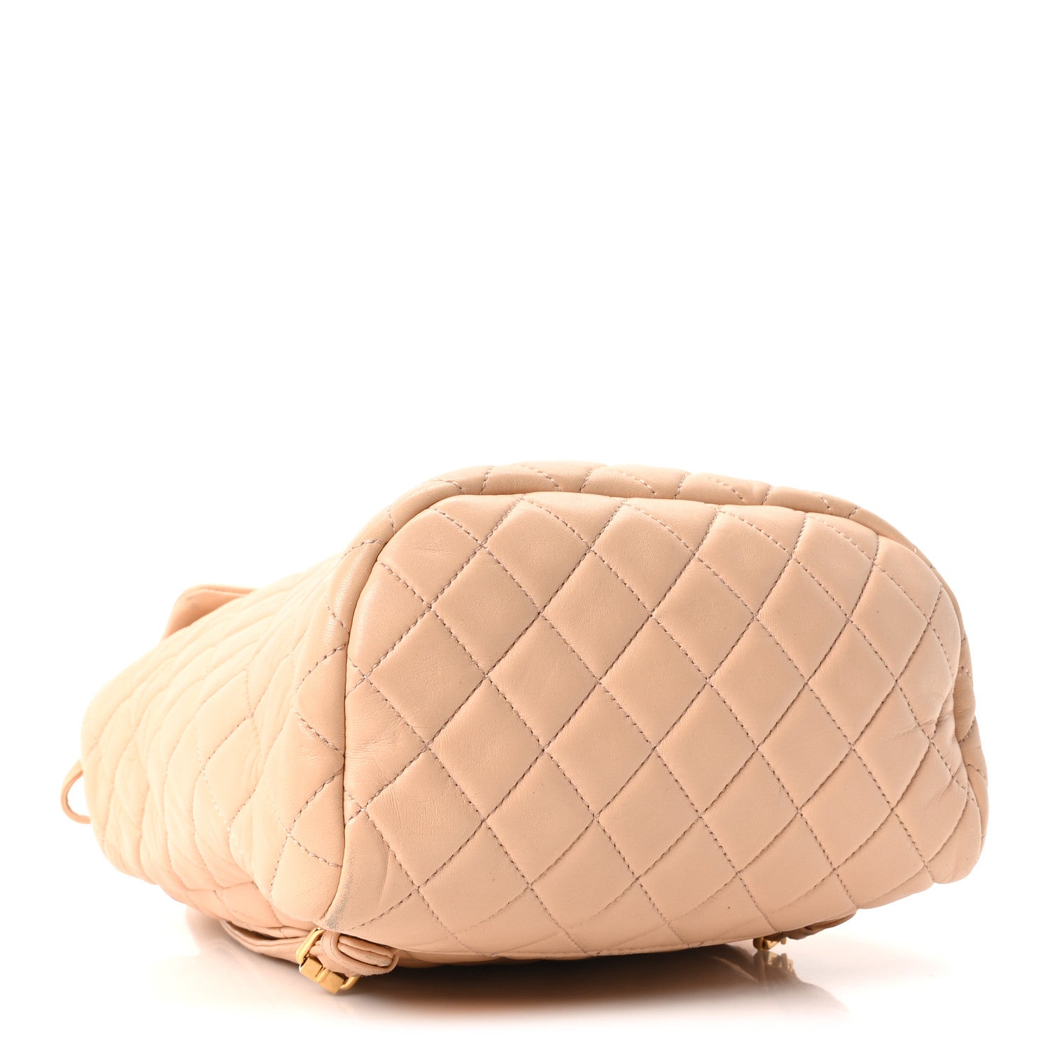Chanel Calfskin Quilted Small Urban Spirit Backpack Beige