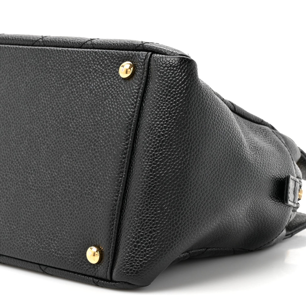 Chanel Caviar Quilted Petit Timeless Tote PTT Black