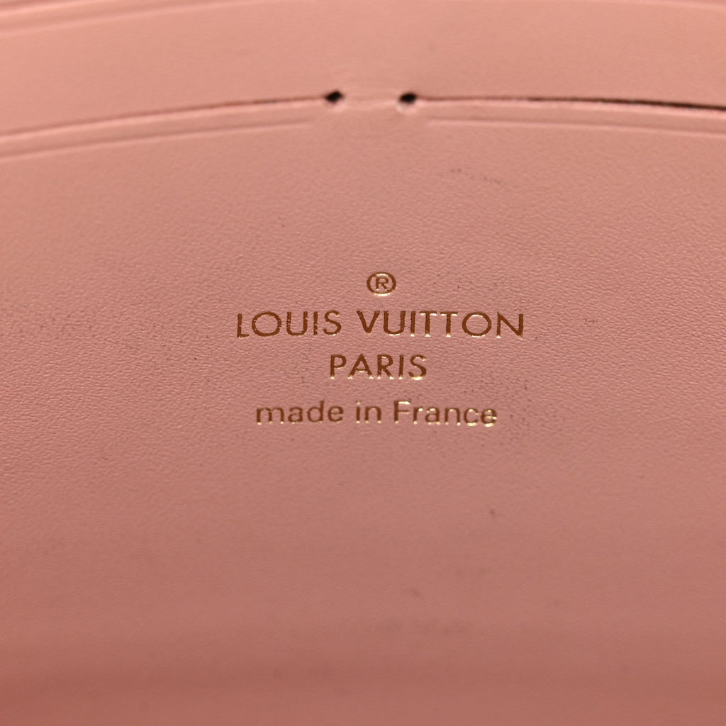 Louis Vuitton Damier Ebene Croisette Chain Wallet Magnolia