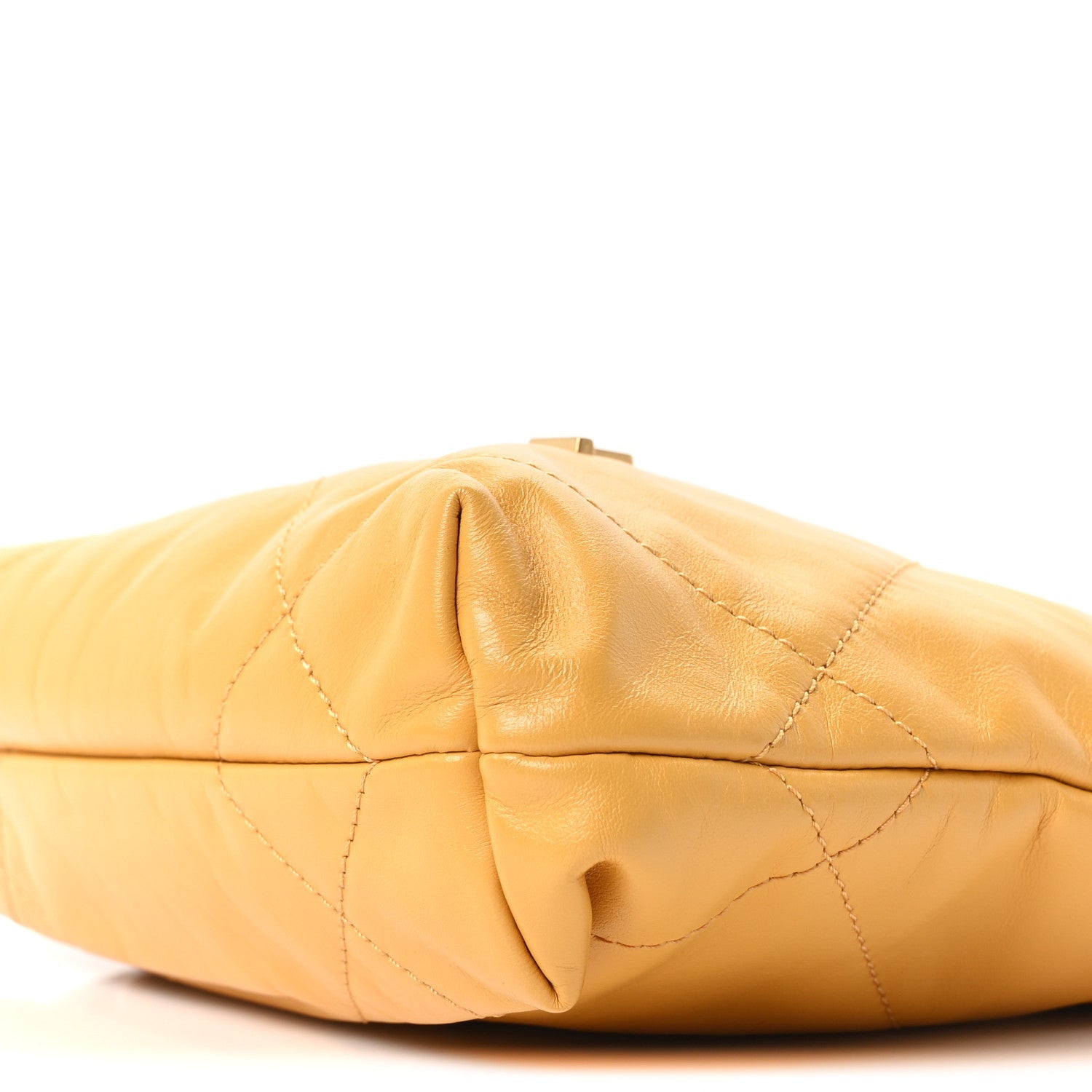 Chanel Shiny Calfskin Quilted Mini Chanel 22 Yellow