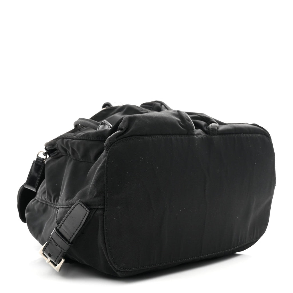Prada Nylon Vela Medium Backpack Black