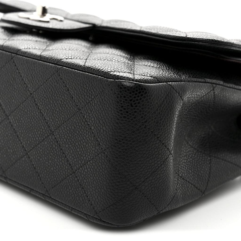 Chanel Caviar Quilted Jumbo Double Flap Black
