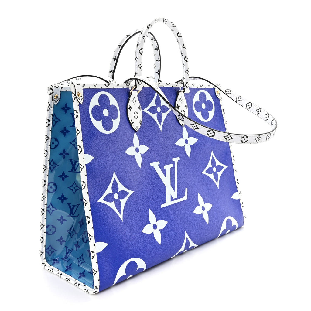 Louis Vuitton Monogram Giant Saint Barth Onthego Blue