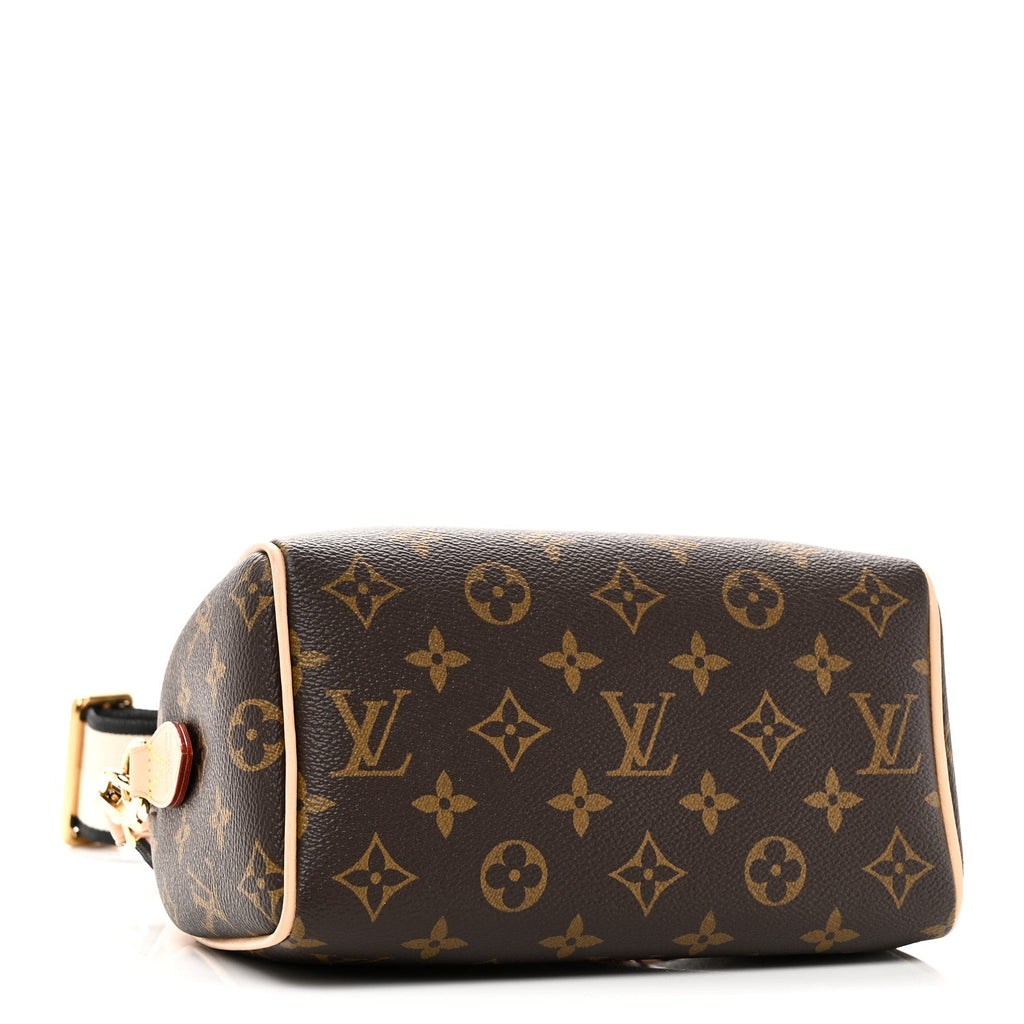 Louis Vuitton Monogram Speedy Bandouliere 20 Black