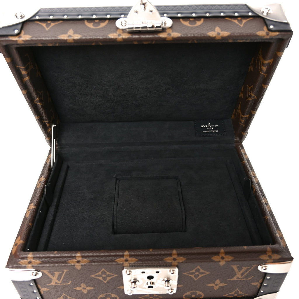 Louis Vuitton Monogram Coffret Watch Case Black