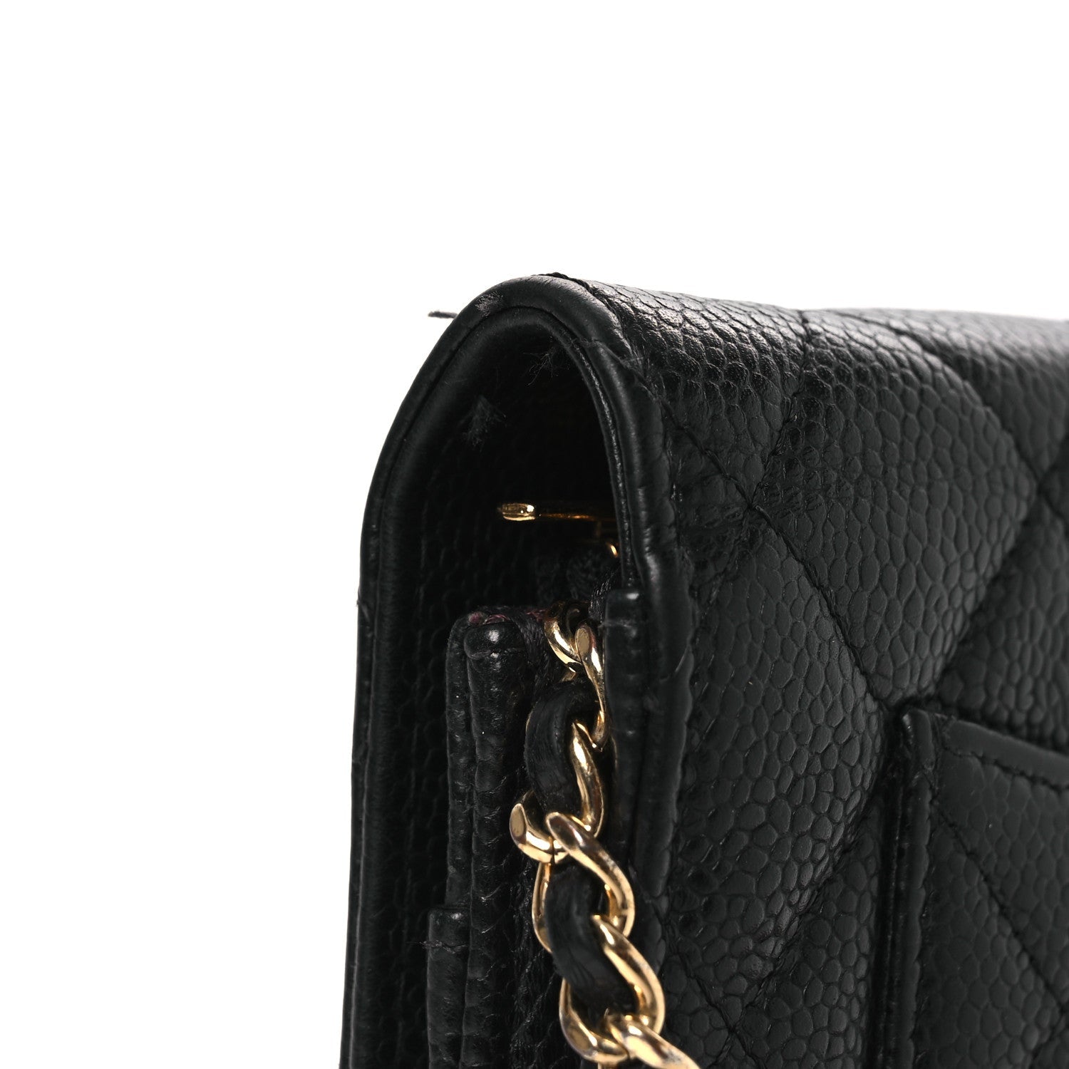 Chanel Caviar Quilted Wallet on Chain WOC Black