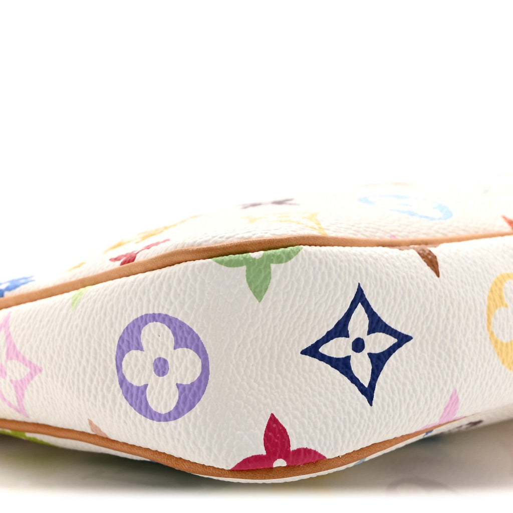Louis Vuitton Monogram Multicolor Pochette Accessories White