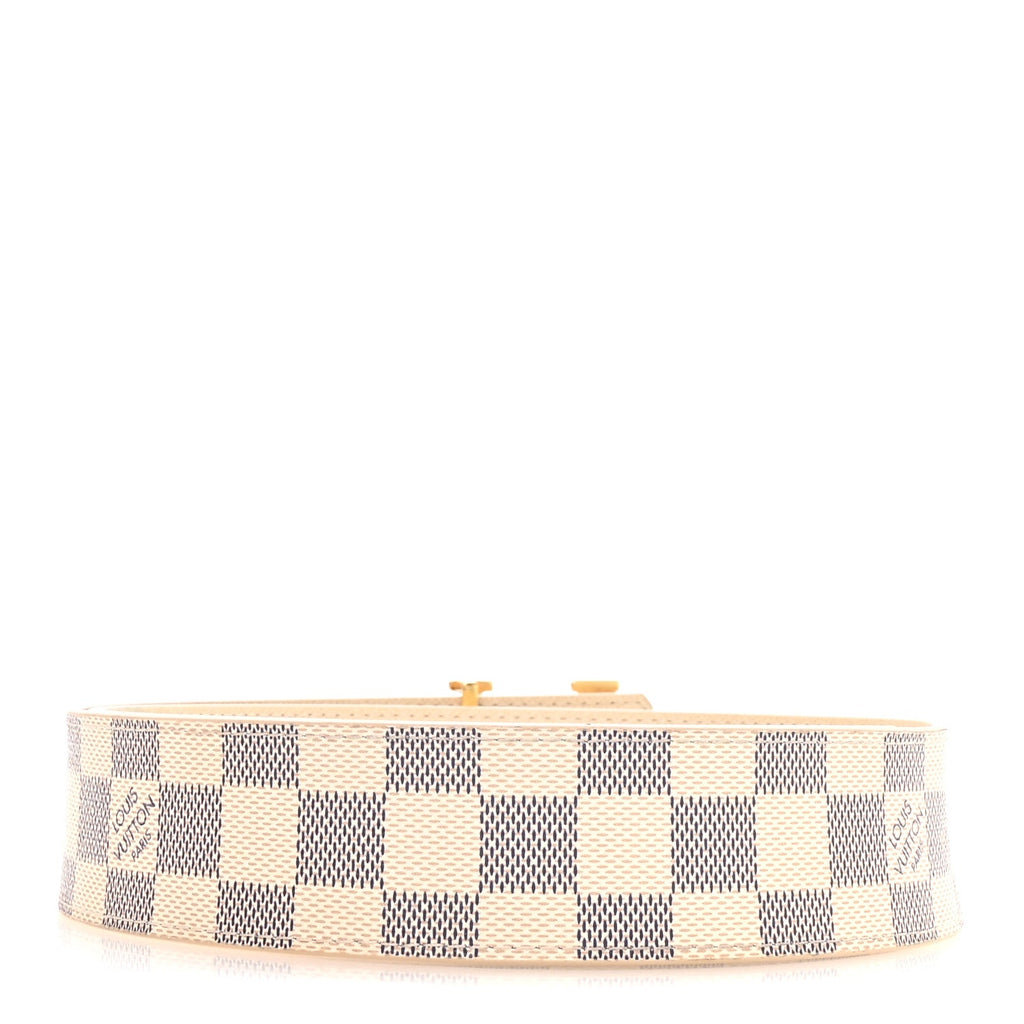 Louis Vuitton Damier Azur LV Initiales Belt 80 32