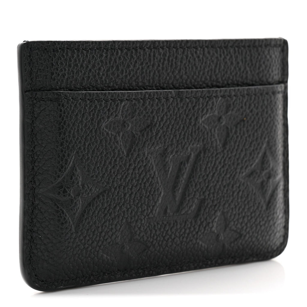 Louis Vuitton Empreinte Card Holder Black