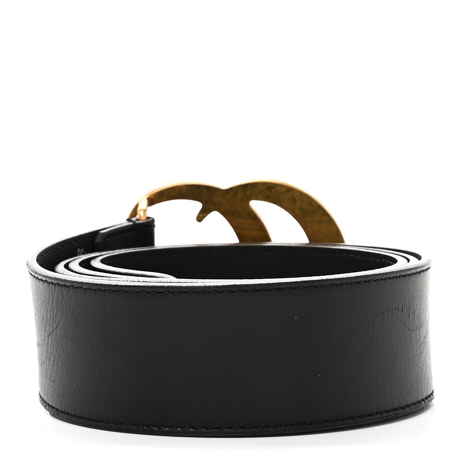 Gucci Calfskin Double G 40mm Belt 90 36 Black