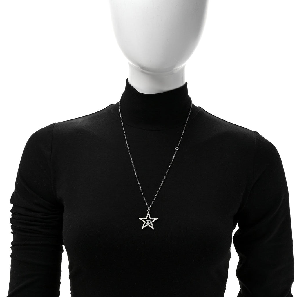 Ruthenium Crystal Star CC Necklace