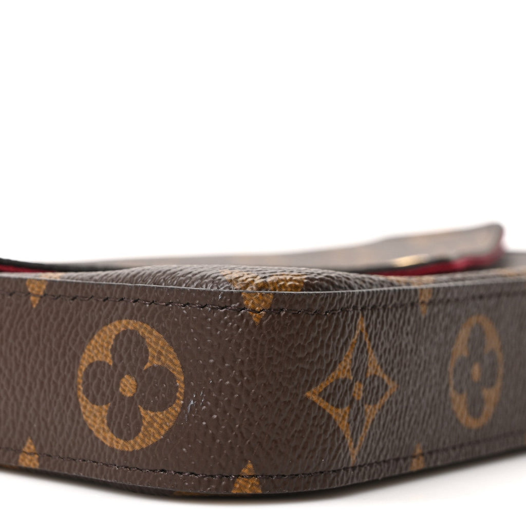 Louis Vuitton Monogram Pochette Felicie Chain Wallet Fuchsia