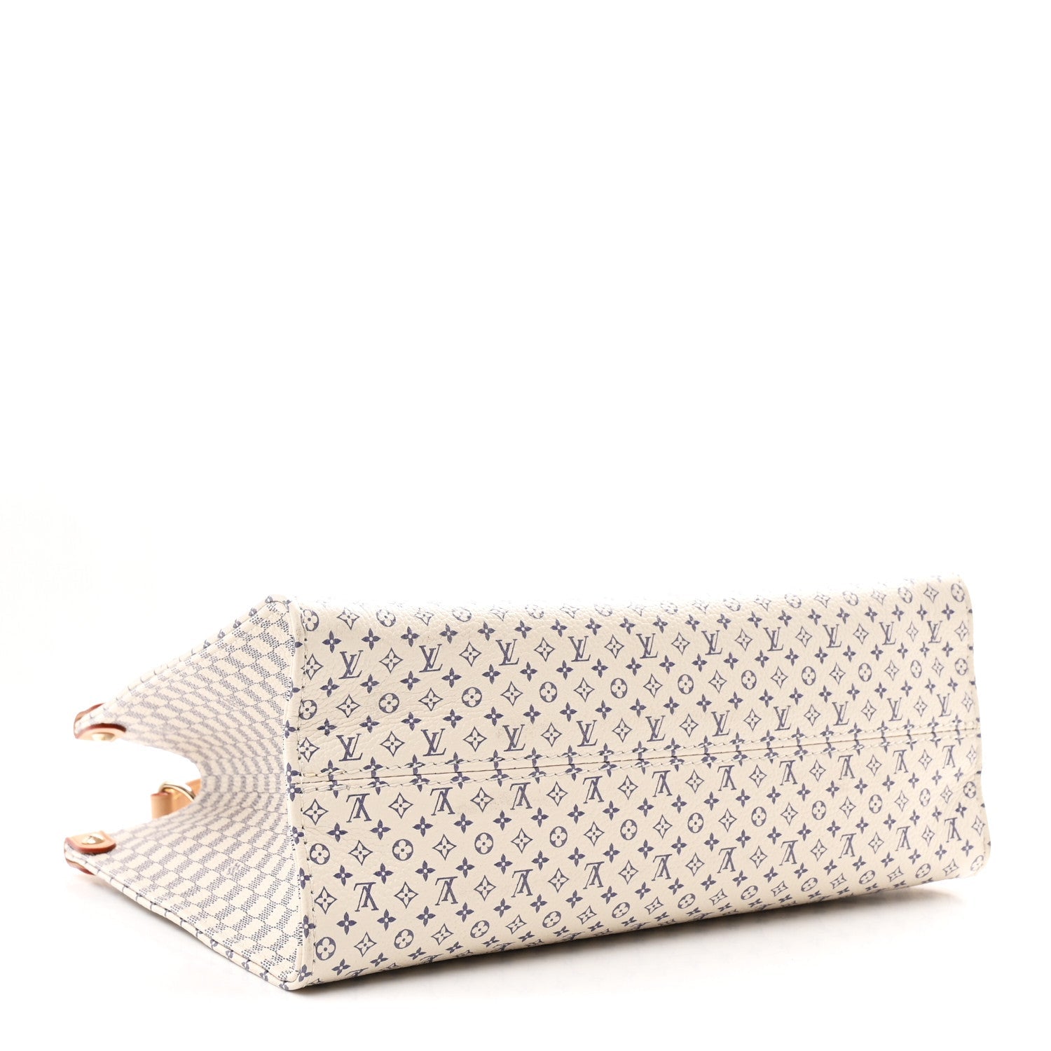 Louis Vuitton Monogram Damier Calfskin Romance Onthego PM Azure Blue Sand