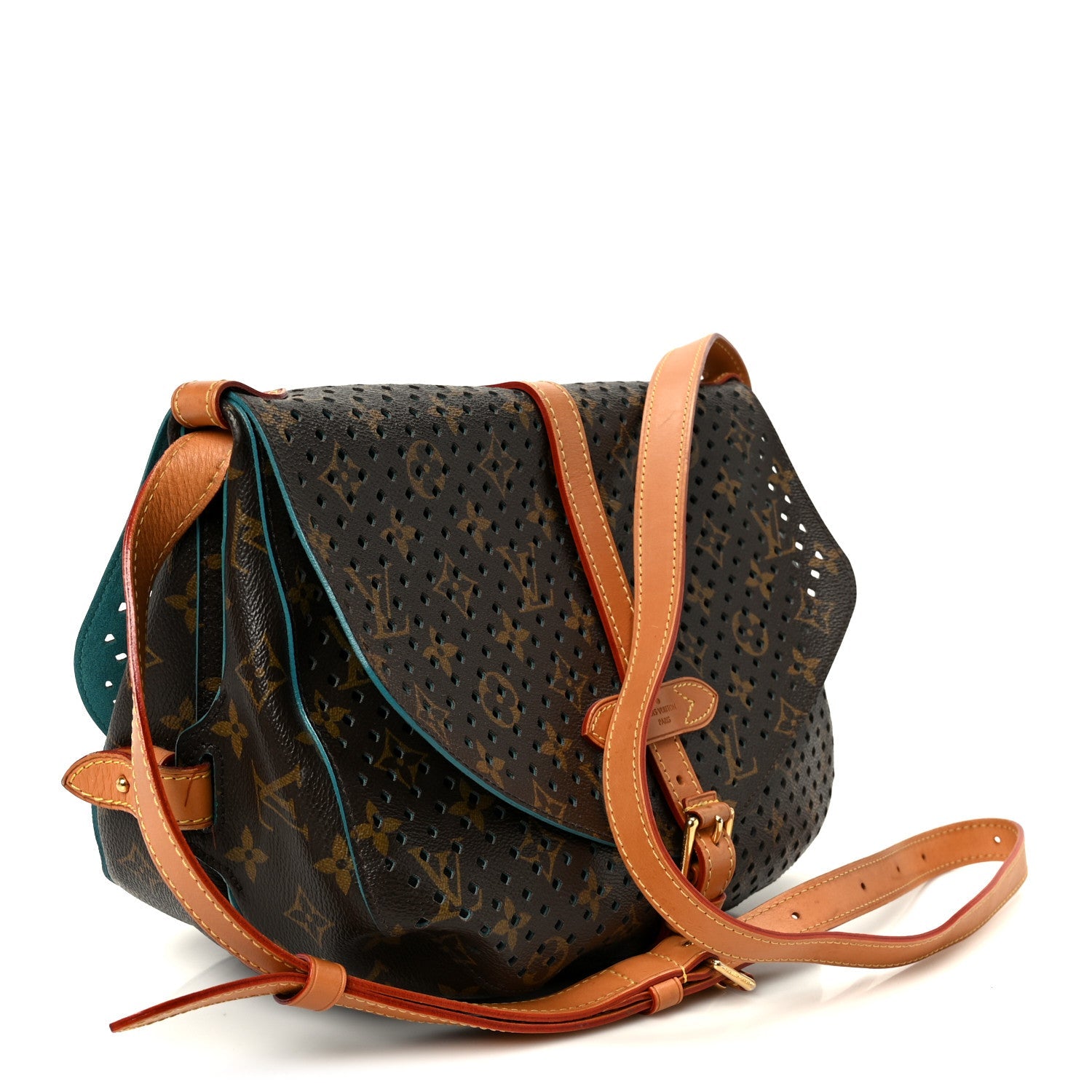 Louis Vuitton Monogram SC Flore Saumur Teal