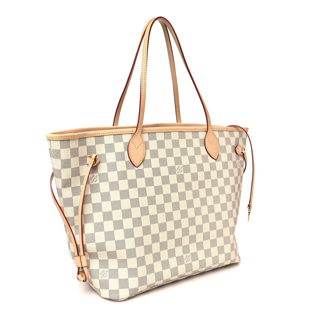 Louis Vuitton Damier Azur Neo Neverfull MM Rose Ballerine