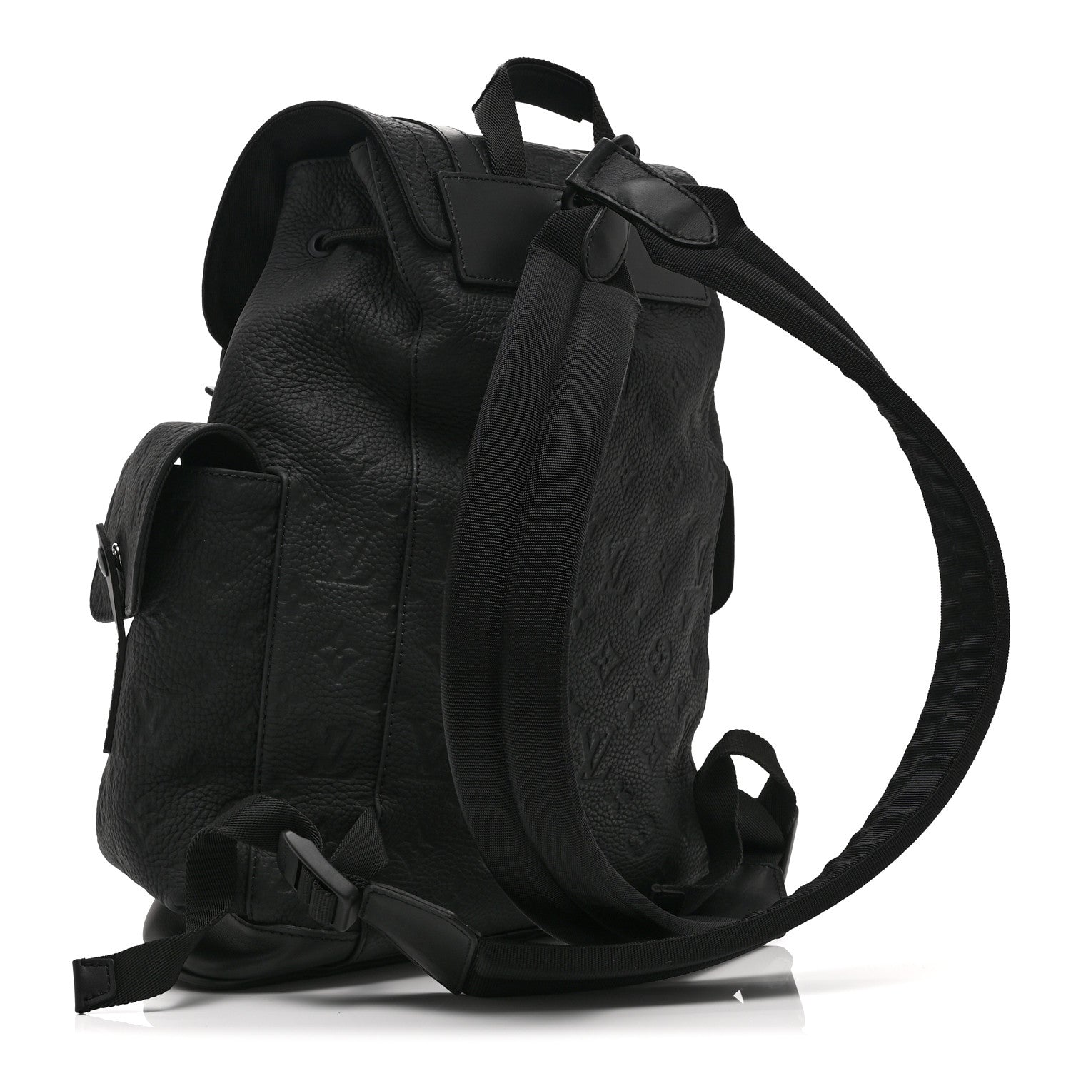 Louis Vuitton Taurillon Monogram Christopher PM Backpack Black
