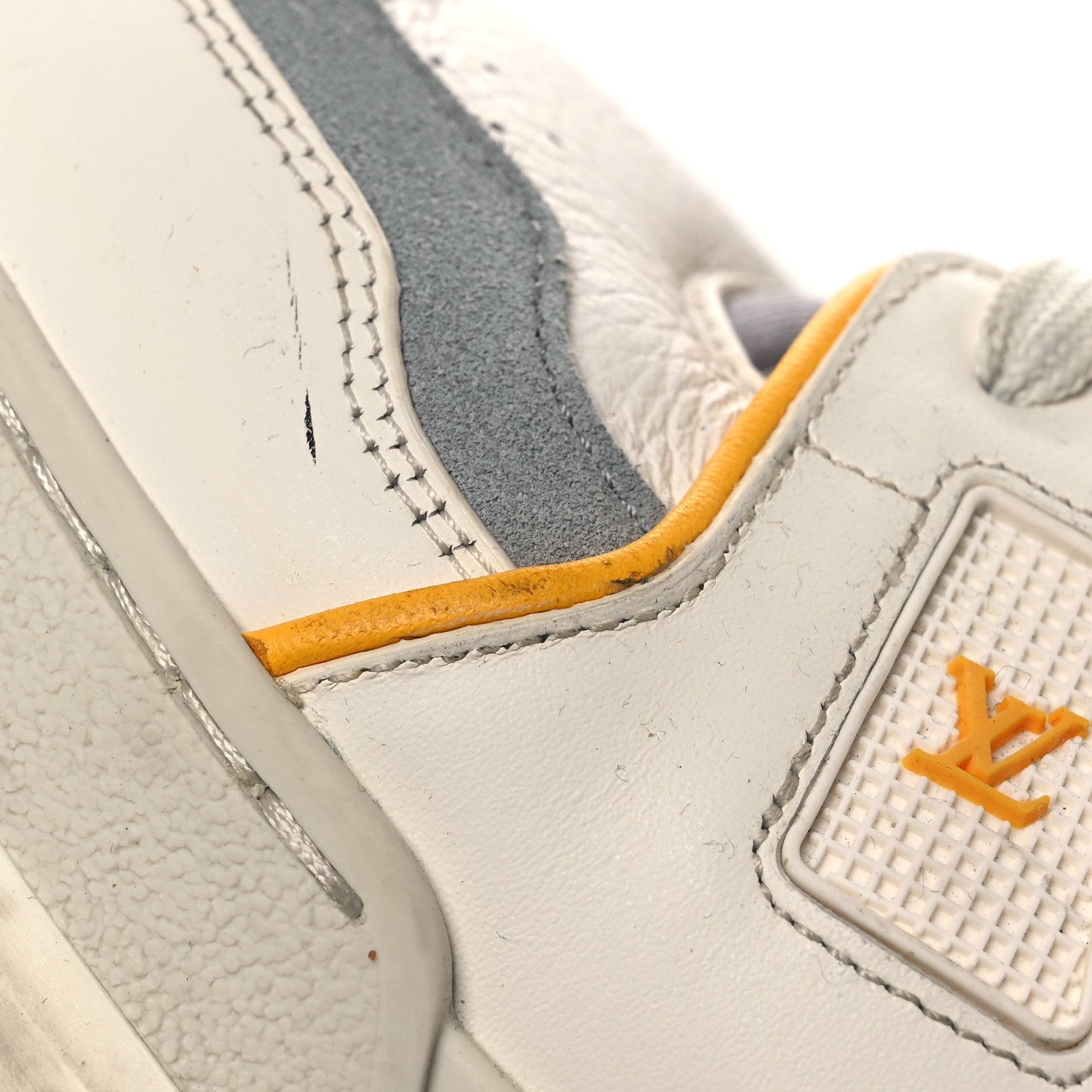 Louis Vuitton Calfskin LV Trainer Sneakers 11 Yellow
