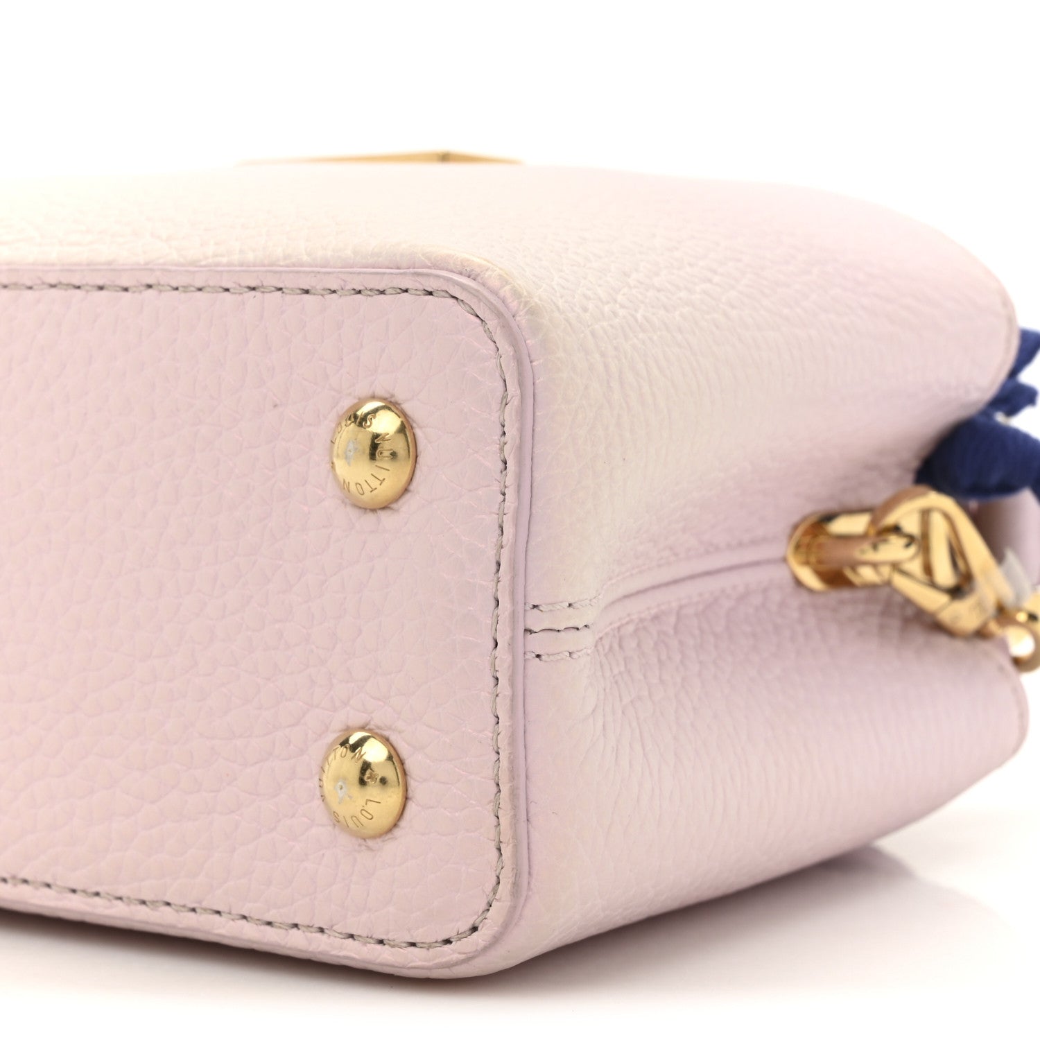 Louis Vuitton Taurillon LV Ski Capucines Mini Pearly Lilac