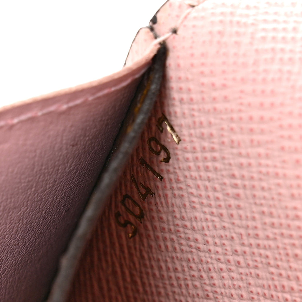 Louis Vuitton Monogram Emilie Wallet Rose Ballerine