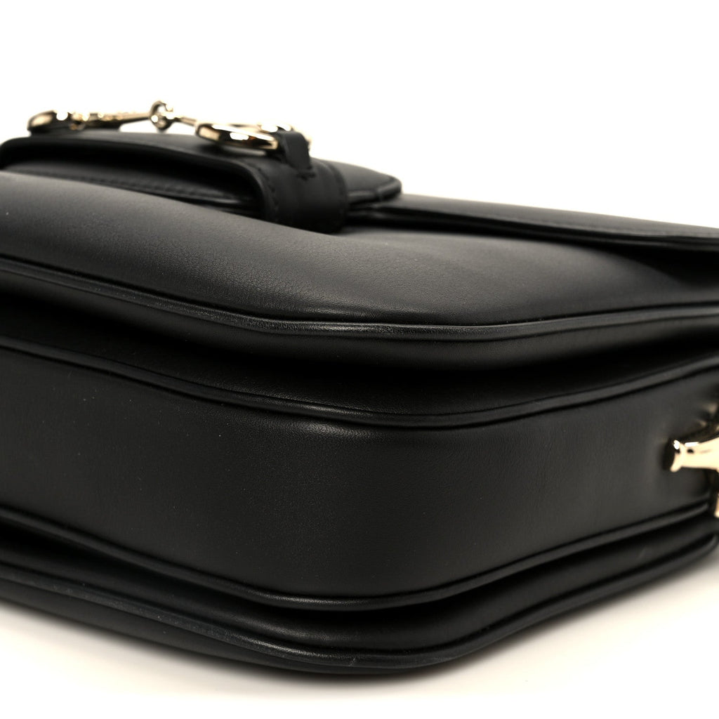 Gucci Arabella Calfskin Horsebit 1955 Soft Small Shoulder Bag Black