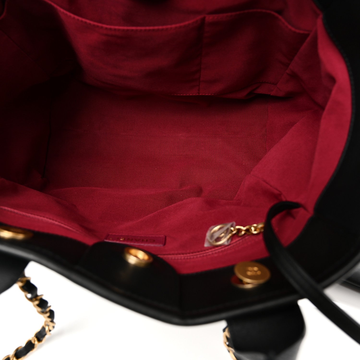 Chanel Calfskin Small Deauville Tote Black