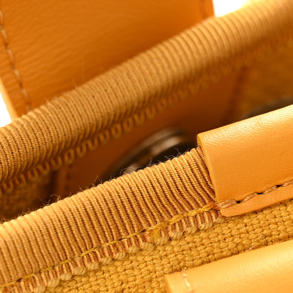 Chanel Mixed Fibers Small Deauville Tote Yellow