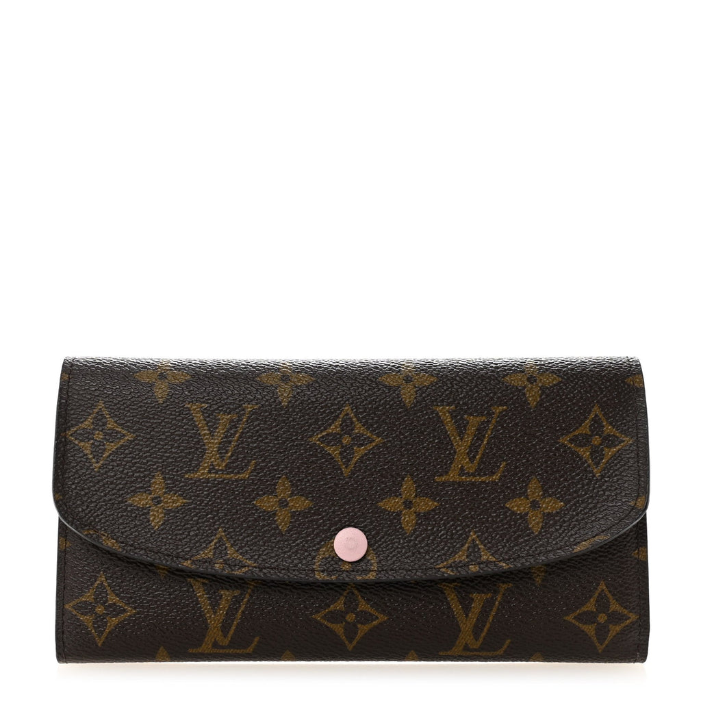 Louis Vuitton Monogram Emilie Wallet Rose Ballerine