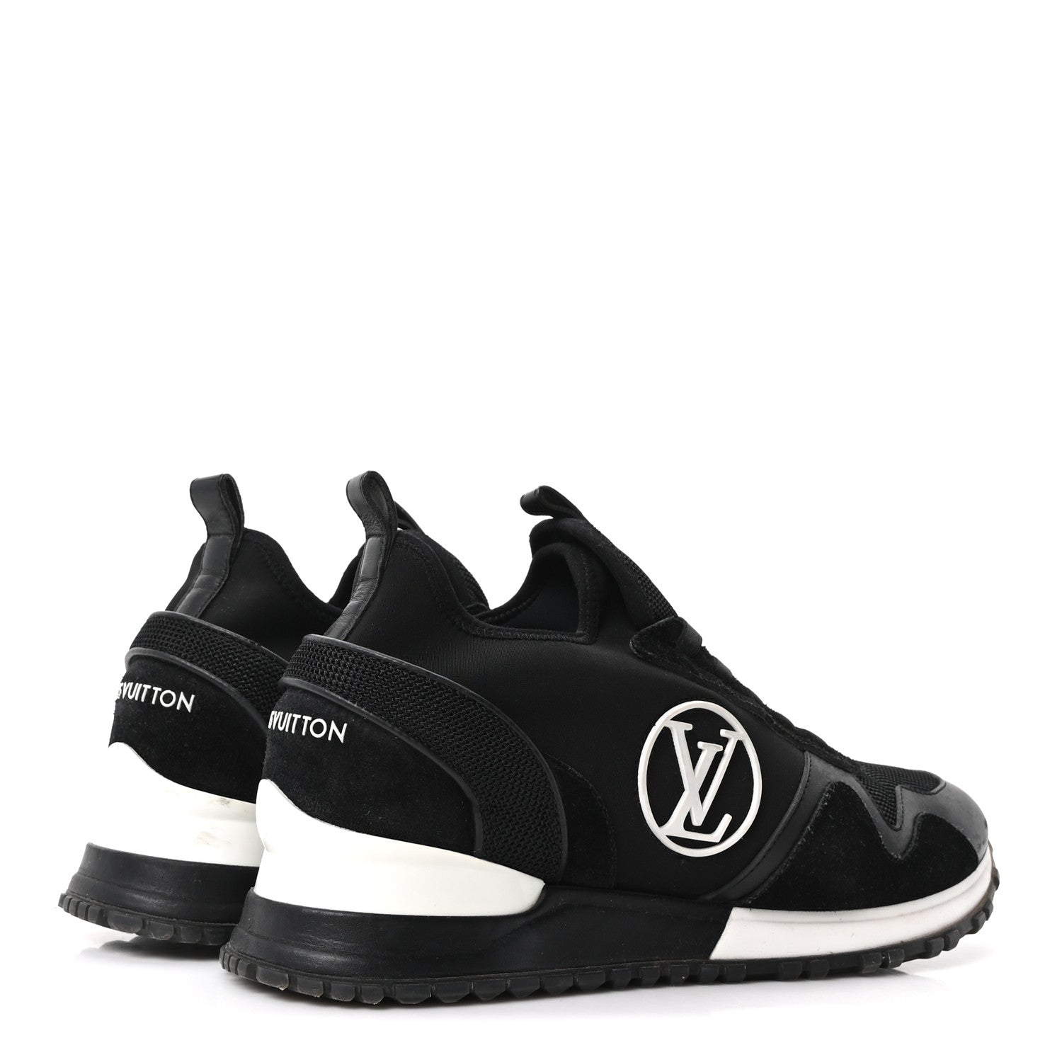 Louis Vuitton Calfskin Run Away Sneakers 38.5 Black