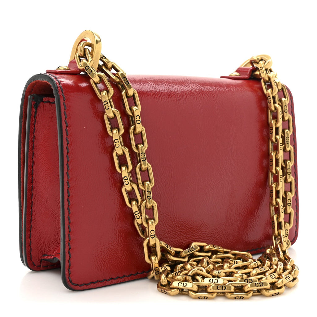 Christian Dior Calfskin J'Adior Chain Flap Bag Red