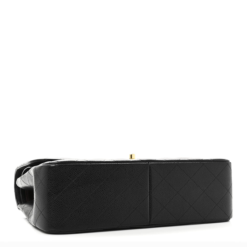 Chanel Caviar Quilted Jumbo Double Flap Black
